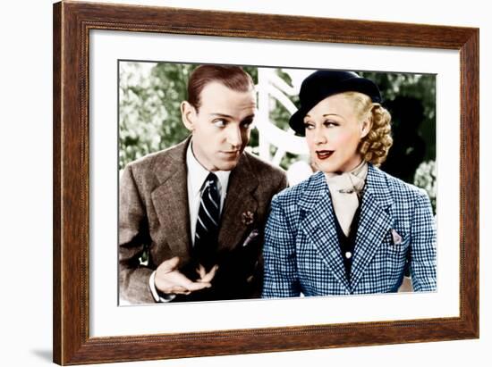 TOP HAT, from left: Fred Astaire, Ginger Rogers, 1935-null-Framed Photo