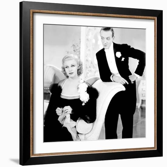 Top Hat, Ginger Rogers, Fred Astaire, 1935-null-Framed Premium Photographic Print