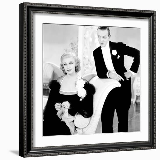 Top Hat, Ginger Rogers, Fred Astaire, 1935-null-Framed Premium Photographic Print