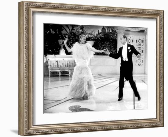 Top Hat, Ginger Rogers, Fred Astaire, 1935-null-Framed Premium Photographic Print