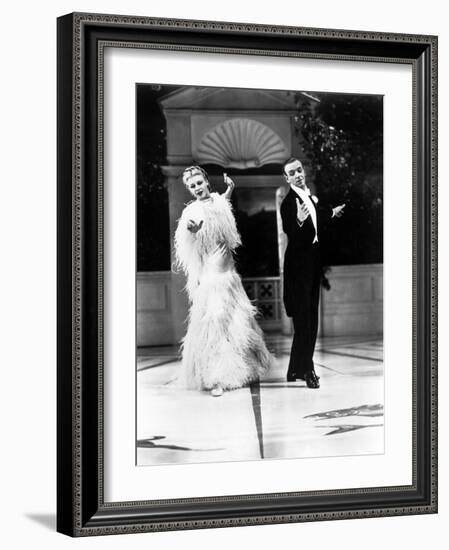 Top Hat, Ginger Rogers, Fred Astaire, 1935-null-Framed Premium Photographic Print