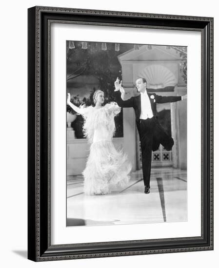 Top Hat, L-R: Ginger Rogers, Fred Astaire, 1935-null-Framed Photo