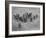 Top Hatted British Upper Class Ushers Standing in a Group at a Royal Garden Party-Mark Kauffman-Framed Photographic Print