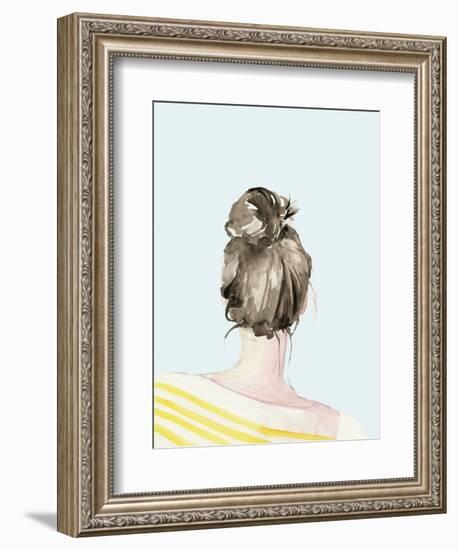 Top Knot Sailor Stripes I-Jennifer Parker-Framed Premium Giclee Print