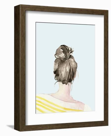 Top Knot Sailor Stripes I-Jennifer Parker-Framed Premium Giclee Print