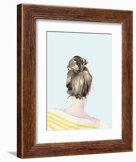 Top Knot Sailor Stripes I-Jennifer Parker-Framed Premium Giclee Print