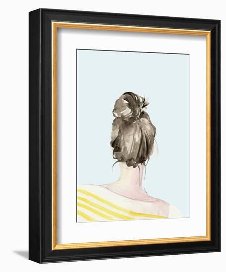 Top Knot Sailor Stripes I-Jennifer Parker-Framed Premium Giclee Print