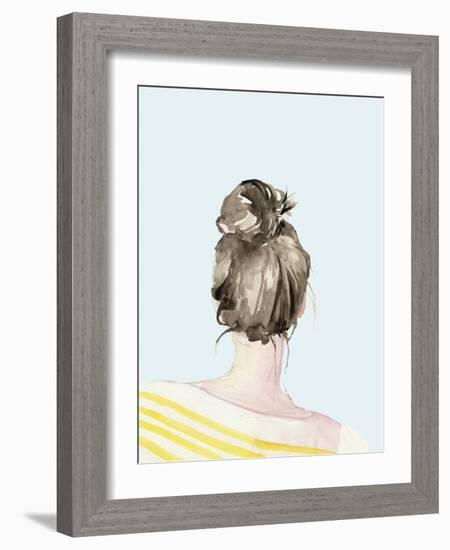 Top Knot Sailor Stripes I-Jennifer Parker-Framed Art Print