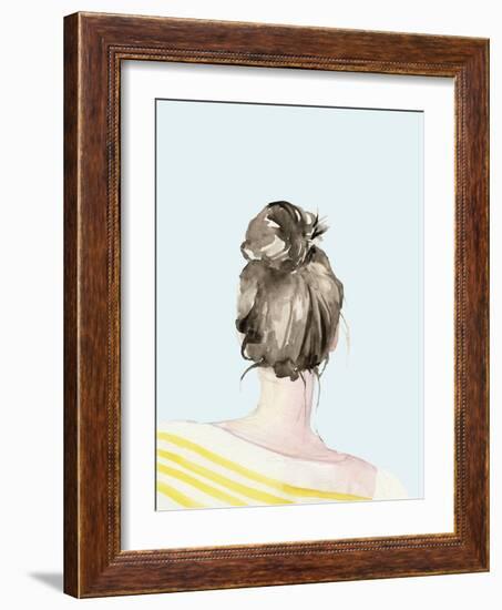 Top Knot Sailor Stripes I-Jennifer Parker-Framed Art Print