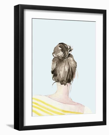 Top Knot Sailor Stripes I-Jennifer Parker-Framed Art Print