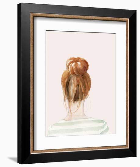 Top Knot Sailor Stripes II-Jennifer Parker-Framed Premium Giclee Print