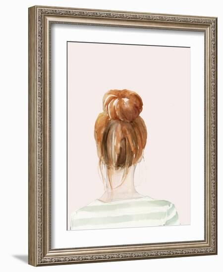 Top Knot Sailor Stripes II-Jennifer Parker-Framed Art Print