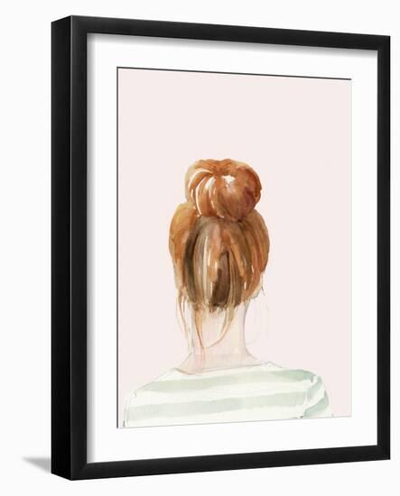 Top Knot Sailor Stripes II-Jennifer Parker-Framed Art Print