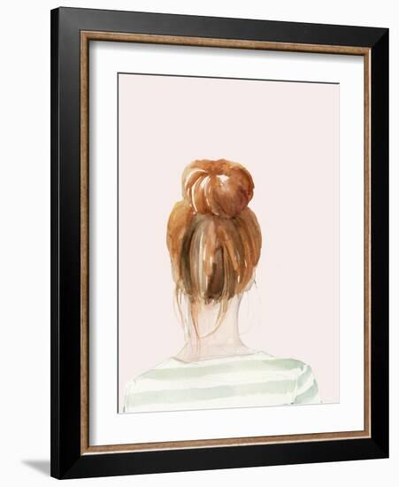 Top Knot Sailor Stripes II-Jennifer Parker-Framed Art Print