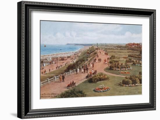 Top of Cliffs and Beach, Gorleston-On-Sea-Alfred Robert Quinton-Framed Giclee Print