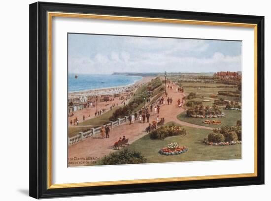 Top of Cliffs and Beach, Gorleston-On-Sea-Alfred Robert Quinton-Framed Giclee Print