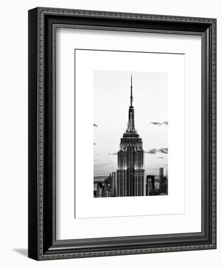 Top of Empire State Building, Manhattan, New York, White Frame, Full Size Photography-Philippe Hugonnard-Framed Art Print