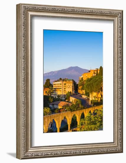 Top of Mount Etna Volcano at Sunrise Rising Above Taormina, Sicily, Italy, Mediterranean, Europe-Matthew Williams-Ellis-Framed Photographic Print