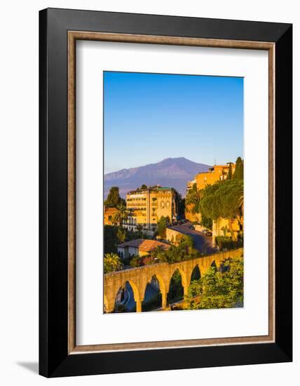 Top of Mount Etna Volcano at Sunrise Rising Above Taormina, Sicily, Italy, Mediterranean, Europe-Matthew Williams-Ellis-Framed Photographic Print