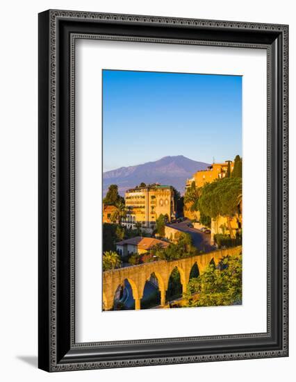 Top of Mount Etna Volcano at Sunrise Rising Above Taormina, Sicily, Italy, Mediterranean, Europe-Matthew Williams-Ellis-Framed Photographic Print