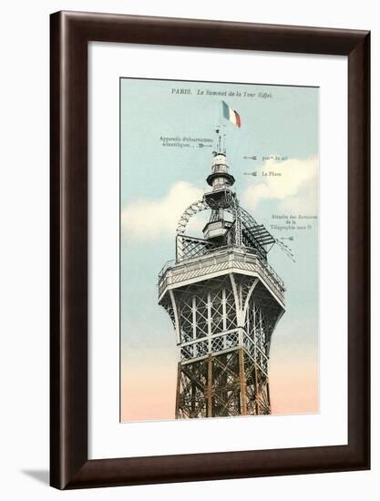 Top of the Eiffel Tower-null-Framed Art Print