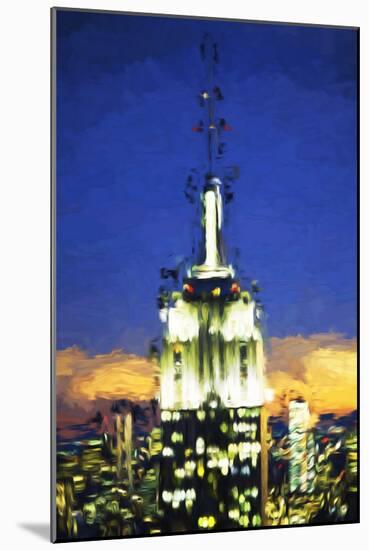 Top of the Empire Building II - In the Style of Oil Painting-Philippe Hugonnard-Mounted Giclee Print