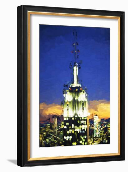 Top of the Empire Building II - In the Style of Oil Painting-Philippe Hugonnard-Framed Giclee Print