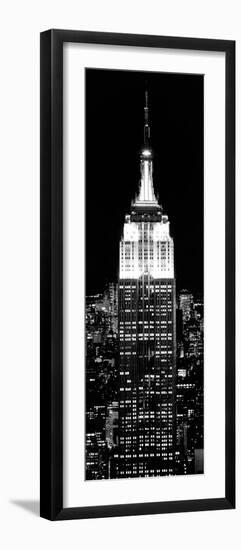 Top of the Empire State Building and One World Trade Center by Night, Manhattan, New York City-Philippe Hugonnard-Framed Photographic Print