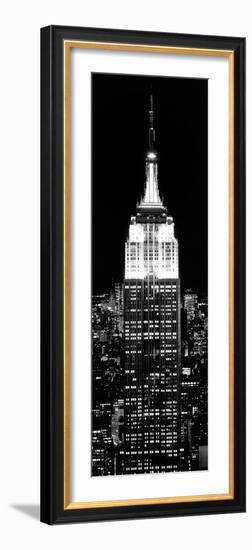 Top of the Empire State Building and One World Trade Center by Night, Manhattan, New York City-Philippe Hugonnard-Framed Photographic Print