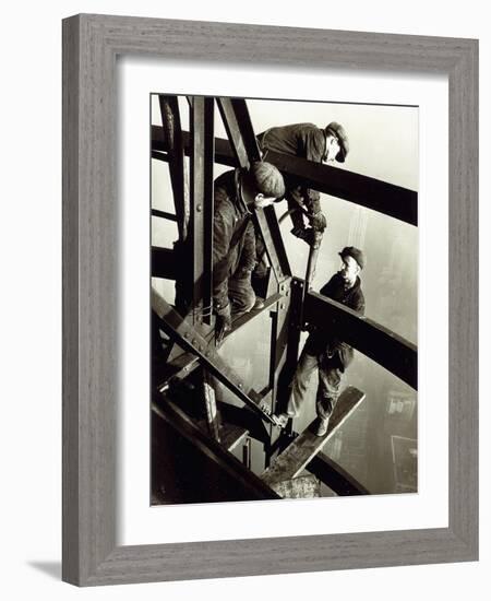 Top of the Mooring Mast, Empire State Building-Lewis Wickes Hine-Framed Giclee Print