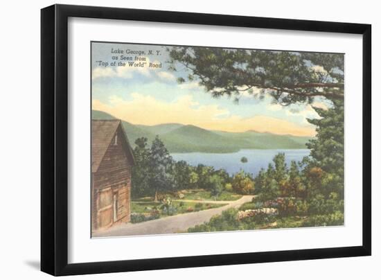 Top of the World Road, New York-null-Framed Art Print