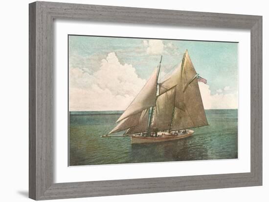 Top-Sail Schooner-null-Framed Art Print