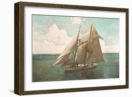 Top-Sail Schooner-null-Framed Art Print