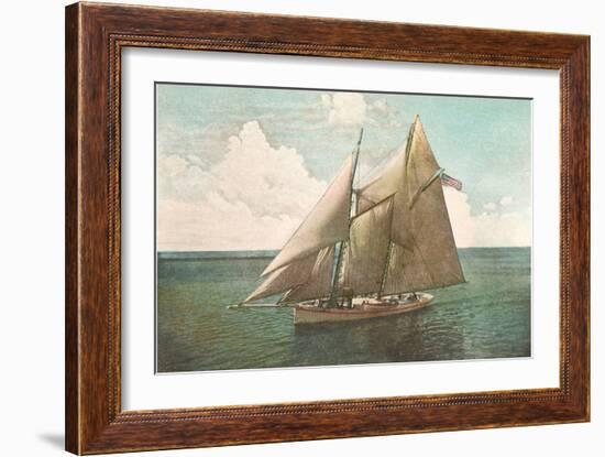 Top-Sail Schooner-null-Framed Art Print