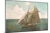 Top-Sail Schooner-null-Mounted Art Print