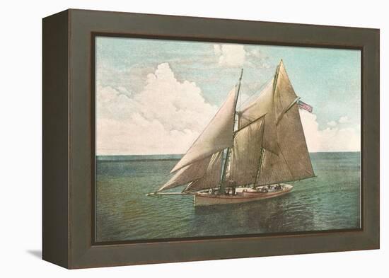 Top-Sail Schooner-null-Framed Stretched Canvas