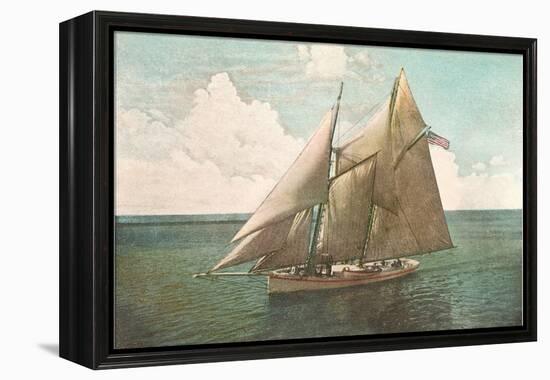 Top-Sail Schooner-null-Framed Stretched Canvas