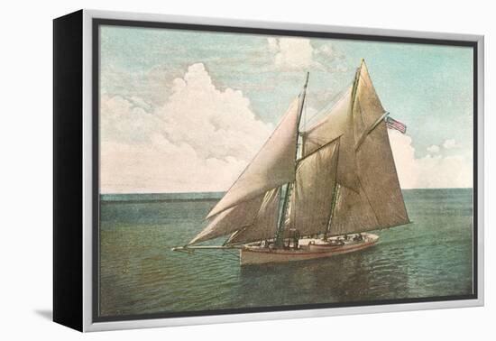 Top-Sail Schooner-null-Framed Stretched Canvas