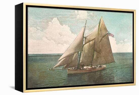 Top-Sail Schooner-null-Framed Stretched Canvas