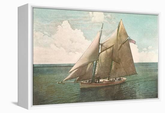 Top-Sail Schooner-null-Framed Stretched Canvas