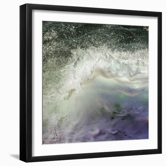 Top View Close Up Of A Small, Colorful Wave Breaking In The Pacific Ocean-Ron Koeberer-Framed Photographic Print