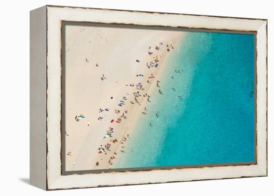 Top View of Beautiful Dreamy Beach-Jag_cz-Framed Premier Image Canvas