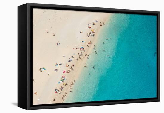 Top View of Beautiful Dreamy Beach-Jag_cz-Framed Premier Image Canvas