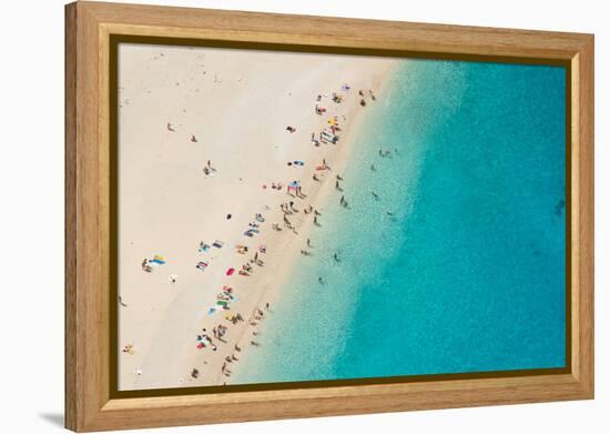 Top View of Beautiful Dreamy Beach-Jag_cz-Framed Premier Image Canvas