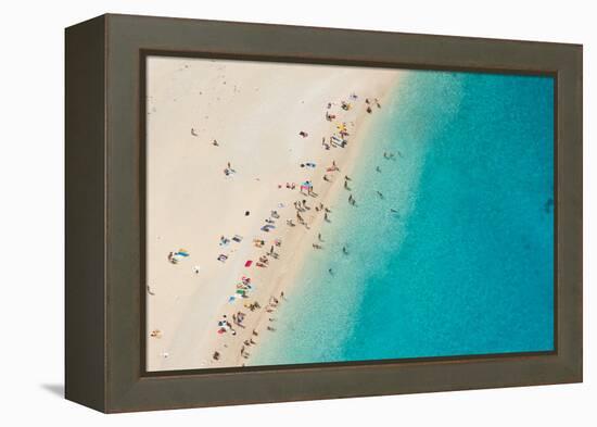 Top View of Beautiful Dreamy Beach-Jag_cz-Framed Premier Image Canvas