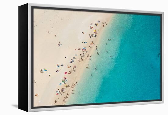 Top View of Beautiful Dreamy Beach-Jag_cz-Framed Premier Image Canvas