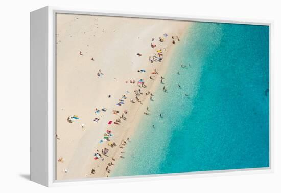 Top View of Beautiful Dreamy Beach-Jag_cz-Framed Premier Image Canvas