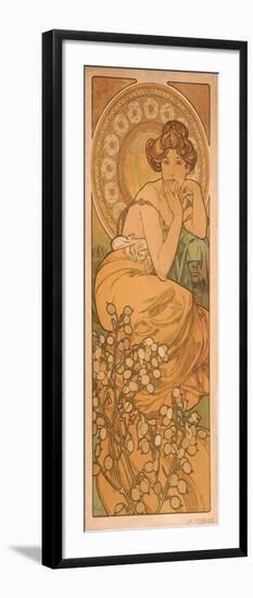 Topaz (From the Series the Gem)-Alphonse Mucha-Framed Giclee Print