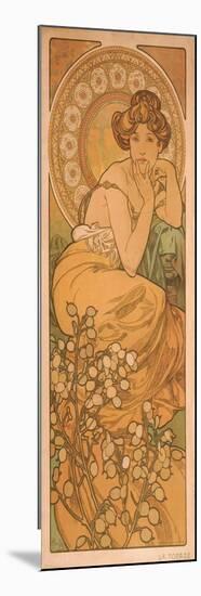 Topaz (From the Series the Gem)-Alphonse Mucha-Mounted Giclee Print