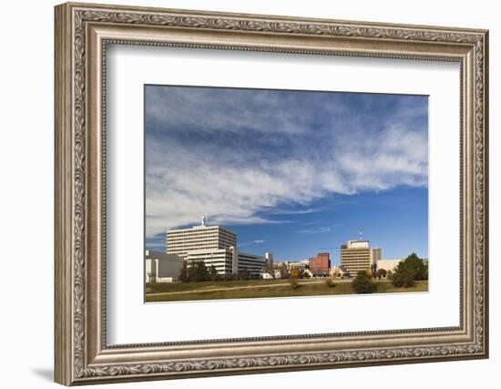 Topeka City Skyline, Kansas, USA-Walter Bibikow-Framed Photographic Print